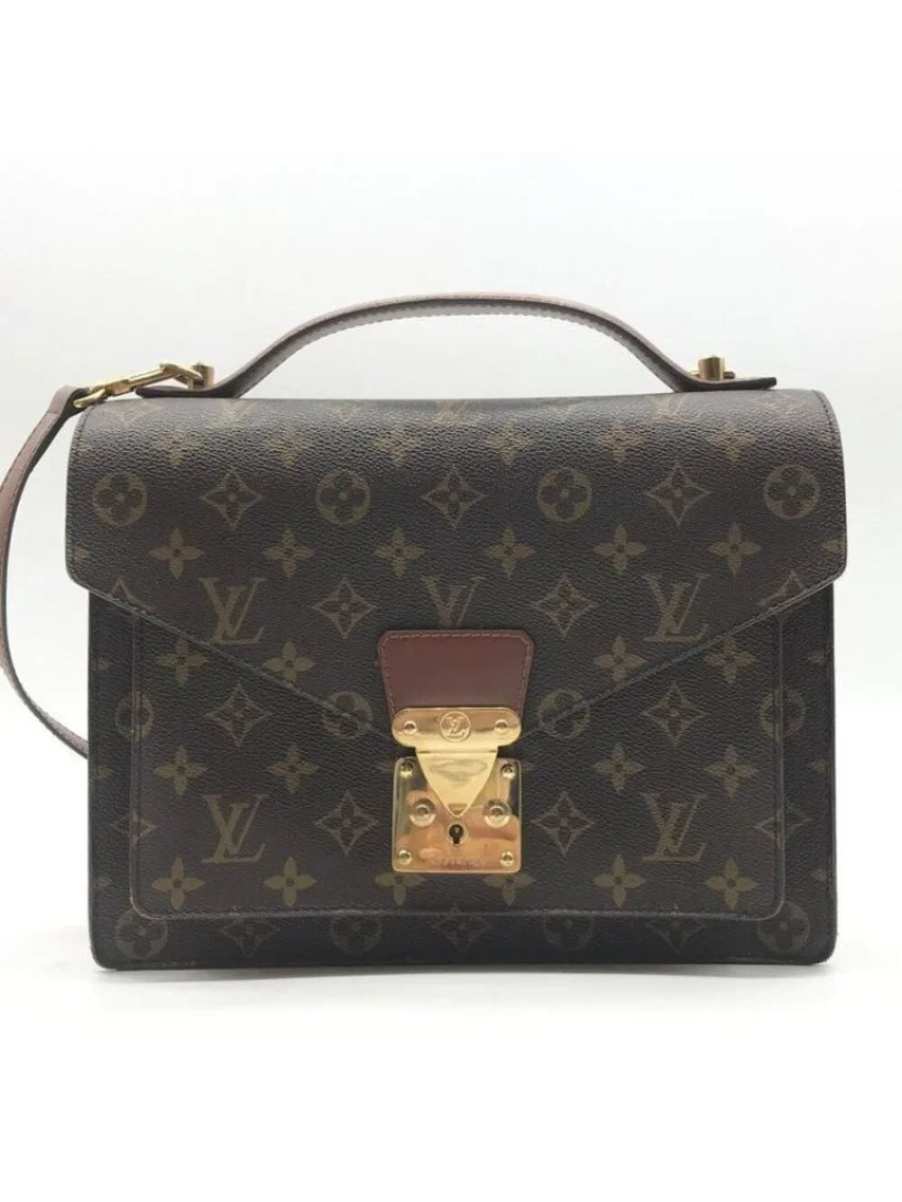 Louis Vuitton Monogram Monceau Business 2-Way Bag Leather